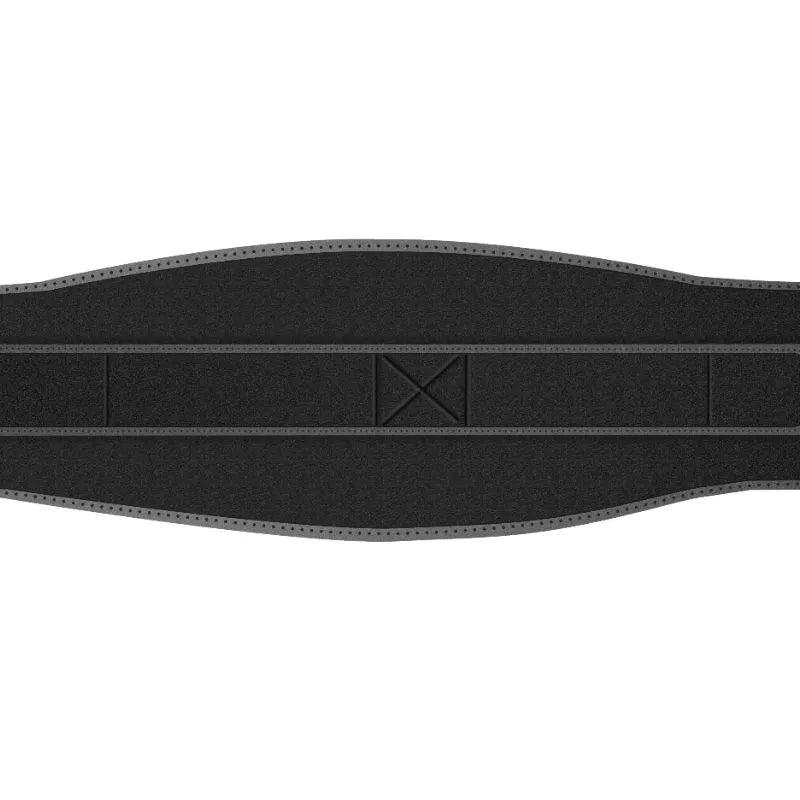 Hot Wave Massage Belt Flat lay view of a section of the black massage belt showing exterior fabric texture.