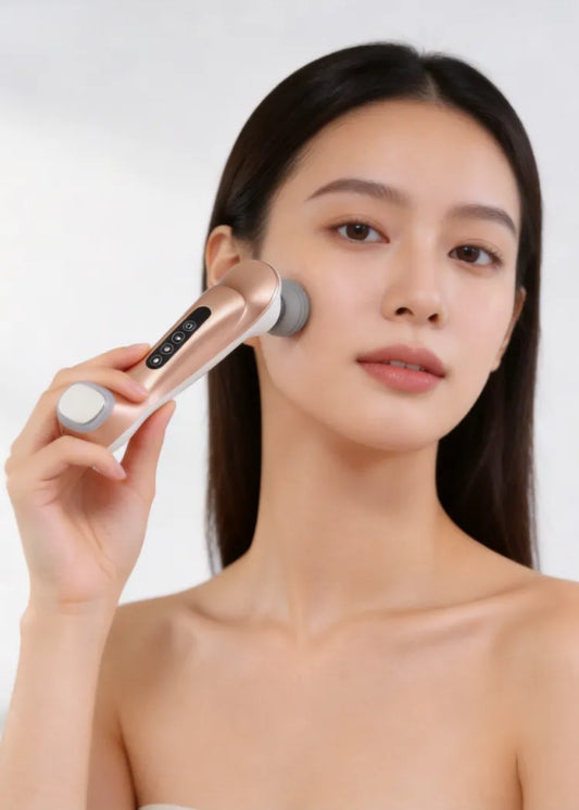 OEM_-_young_woman_using_B012_facial_skin_care_beauty_massager_wand_on_cheek-Pages-Ecozy