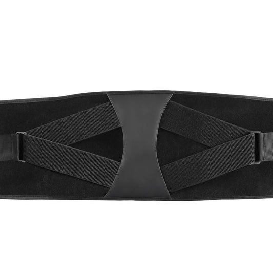 Red Light Hot Vibration Belt Rear view of the black support belt showing the adjustable elastic tension straps and central panel.