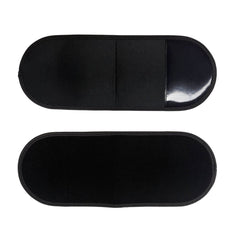 Hot Wave Massage Belt Two black oval fabric attachments, one featuring a clear plastic pocket for inserts.